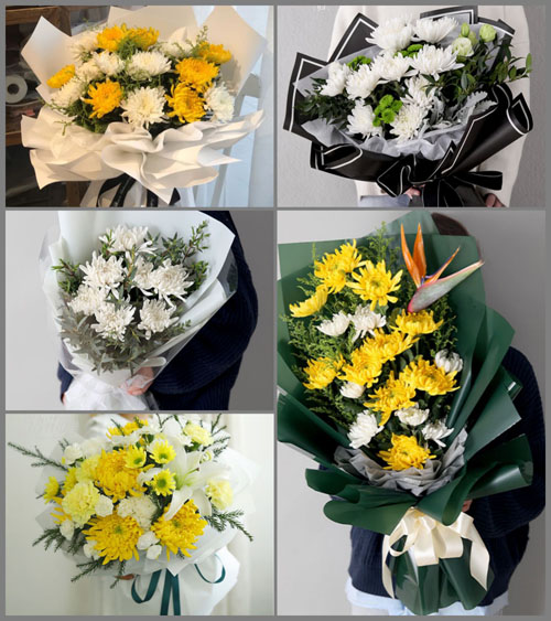 河南郑州新密市曲梁乡柿园村白事花束代送